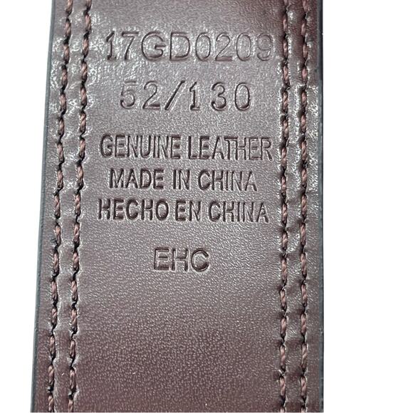 NWT Dickies Leather Classic Reversible Black Brown Everyday Belt Size 52 - Picture 5 of 6